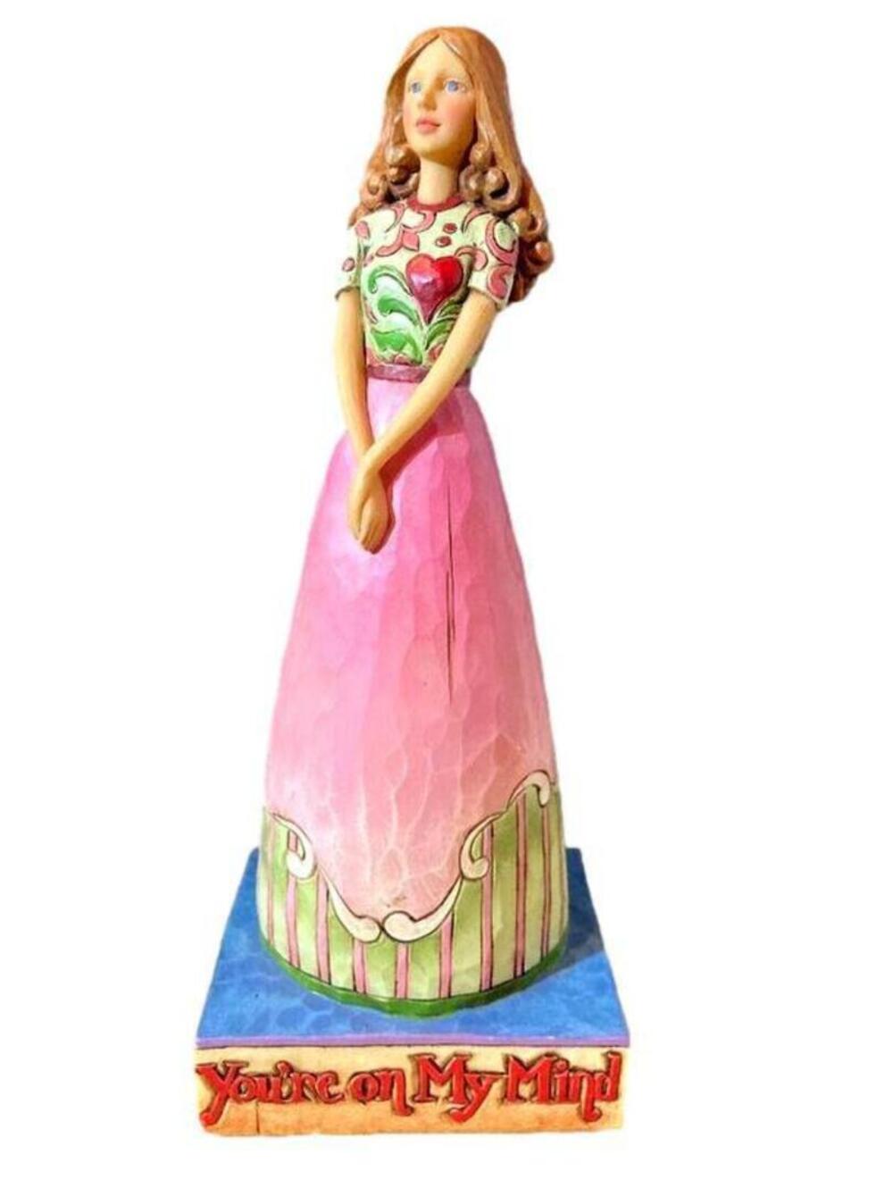 Jim Shore Heartwood Creek Collection You're on My Mind Figure 8.5" 4007238
